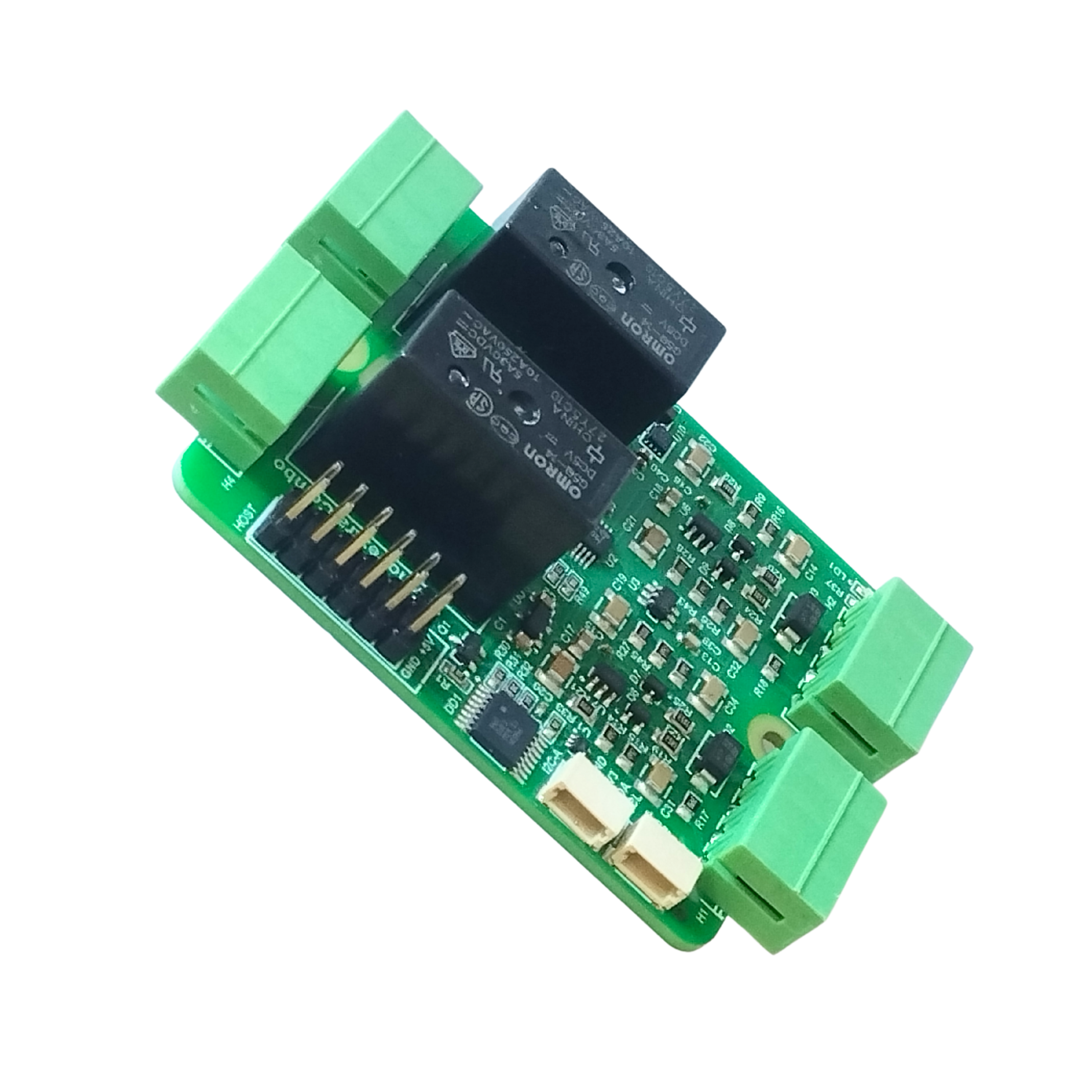 The IoTextra Combo module combines 2 analog differential inputs (via ADS1115, 16-bit) and 2 SPDT  relay outputs on a single board. Input via GPIO or I2C (via Qwiic connectors). Compatible with Raspberry, Arduino, Adafruit, XIAO, Teensy, Particle and other platforms. Can be used with IoTsmart or IoTbase modules. Open Source Hardware, Raspberry PICO, ESP32-S3, MicroPython, CircuitPython, Tasmota, Node-RED, Blynk, IoTflow, IoT, IIoT, Industry 4.0, embedded, Automation, Smart Home