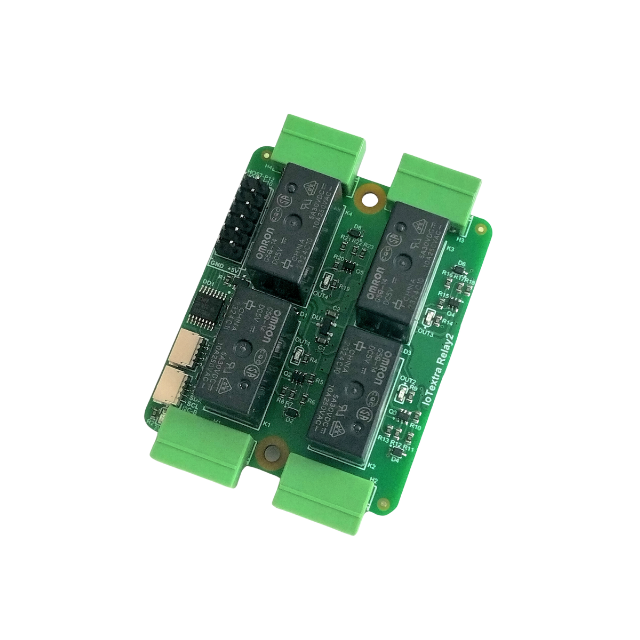 The IoTextra Relay2 module has four ALQ105, G5Q-14, HF33F/005-ZS3 or PE014005 relays. Rated resistive load: 10A 250VAC or 30VDC. Contact form: SPDT (1 Form C). Compatible with Raspberry, Arduino, Adafruit, XIAO, Teensy, Particle and and other platforms. Can be used with IoTsmart or IoTbase modules. Open Source Hardware, Raspberry PICO, ESP32-S3, MicroPython, CircuitPython, Node-RED, Blynk, IoT, IIoT, Industry 4.0, embedded, Automation, Smart Home
