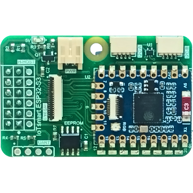 IoTsmart ESP32-S3 - ESP32-S3, Waveshare, Waveshare ESP32-S3 Mini, mezzanine, IoTextra, I2C, Open Source Hardware, IoT, IIoT, Industry 4.0, embedded, Automation, Smart Home, Tasmota, Node-RED, Blynk, IoTflow, MicroPython, CircuitPython, Espressif, Xtensa, wireless, WiFi, Bluetooth, BLE, EYESPI