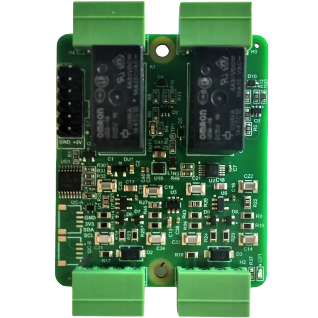 The IoTextra Combo module combines 2 analog differential inputs (via ADS1115, 16-bit) and 2 SPDT  relay outputs on a single board. Input via GPIO or I2C (via Qwiic connectors). Compatible with Raspberry, Arduino, Adafruit, XIAO, Teensy, Particle and other platforms. Can be used with IoTsmart or IoTbase modules. Open Source Hardware, Raspberry PICO, ESP32-S3, MicroPython, CircuitPython, Tasmota, Node-RED, Blynk, IoTflow, IoT, IIoT, Industry 4.0, embedded, Automation, Smart Home
