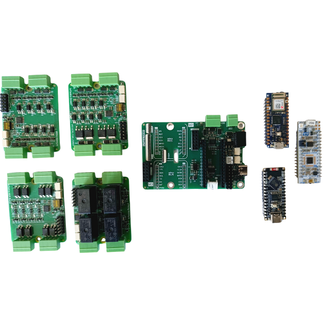 IoTbase NANO - carrier board for Arduino Nano, Arduino, Arduino Nano 33, Arduino Nano RP2040 Connect, RP2040, Raspberry, ArduinoNano Matter, Arduino Nano ESP32, Waveshare, STM Nucleo-32, mezzanine, IoTextra, I2C, Open Source Hardware, IoT, IIoT, Industry 4.0, embedded, Automation, Smart Home, Node-RED, Blynk, IoTflow, MicroPython, CircuitPython, Espressif, Xtensa, wireless, WiFi, Bluetooth, BLE
