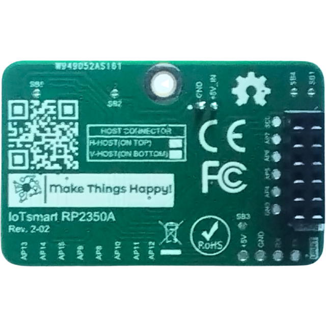 IoTsmart RP2350 - RP2350A, Waveshare, Waveshare RP2350 Tiny, mezzanine, IoTextra, I2C, Open Source Hardware, IoT, IIoT, Industry 4.0, embedded, Automation, Smart Home, MicroPython, CircuitPython