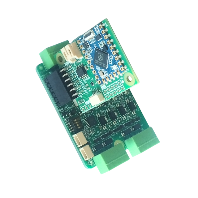 The IoTextra Octal hybrid module features 4 isolated digital inputs, 2 robust transistor outputs, and 2 SPST electromechanical relays. Input voltage: 5-36VDC. Versatile switching for both high-speed and high-load tasks. Compatible with Raspberry Pi, Raspberry Pi Pico, Arduino, ESP32. Can be used with IoTsmart or IoTbase modules. IoTsmart RP2350.  Open Source Hardware. Supports Node-RED, Tasmota, and MicroPython.