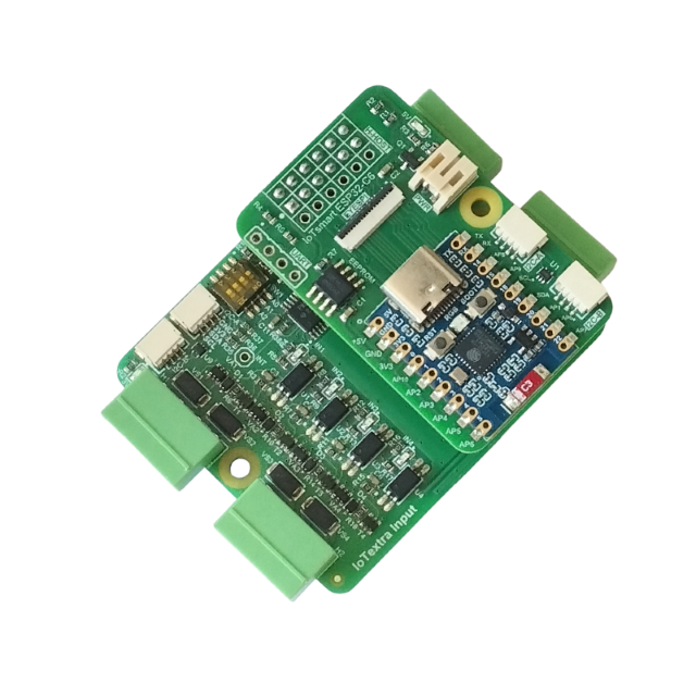 IoTsmart ESP32-C6 combined with IoTextra Input — 8-channel isolated digital input module, up to 36VDC. Wi-Fi 6, BLE 5, Zigbee/Thread wireless SoM. Supports Node-RED, IoTflow, Tasmota, and Home Assistant. Open Source Hardware.