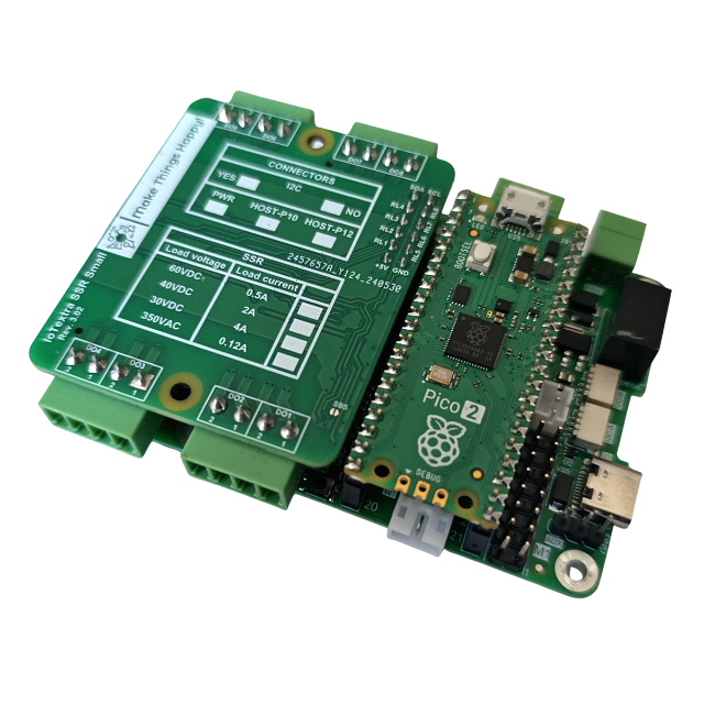 IoTbase PICO - carrier board for Raspberry PICO comparible board, Raspberry, PICO, PICO2, Pimoroni,  Waveshare, Waveshare RP2040 Plus, Waveshare RP2350 Plus, Waveshare ESP32-S3 PICO, Waveshare ESP32-C6 PICO, mezzanine, IoTextra, IoTextra SSR Small, I2C, Open Source Hardware, IoT, IIoT, Industry 4.0, embedded, Automation, Smart Home, Node-RED, Blynk, IoTflow, MicroPython, CircuitPython