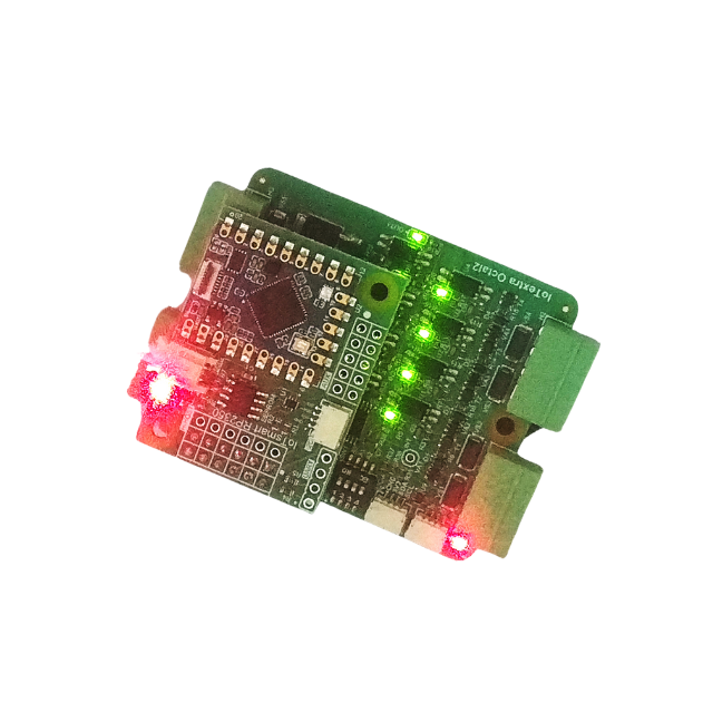 The IoTextra Octal2 features individually galvanically isolated 4 digital inputs and 4 outputs. Input voltage: 5-36VDC. Output types: open collector, NPN. Compatible with Raspberry, Arduino, Adafruit, XIAO, Teensy, Particle and other platforms. Can be used with IoTsmart or IoTbase modules. IoTsmart RP2350. Open Source Hardware, Raspberry PICO, ESP32-S3, MicroPython, CircuitPython, Node-RED, Blynk, IoT, IIoT, Industry 4.0, embedded, Automation, Smart Home
