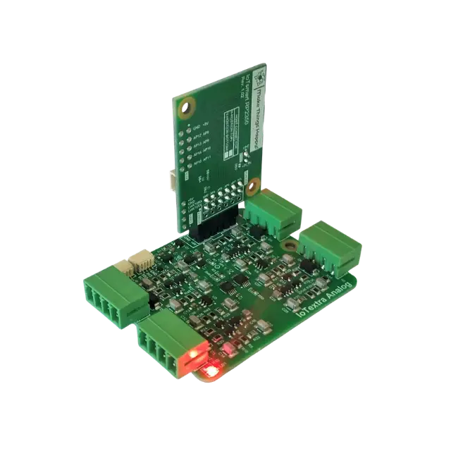 The IoTextra Analog module provides 4 differential analog input channels via two ADS1115 (16-bit ADC) on a single board. Input via GPIO or I2C (via Qwiic connectors). Compatible with Raspberry, Arduino, Adafruit, XIAO, Teensy, Particle and other platforms. Can be used with IoTsmart or IoTbase modules. Open Source Hardware, Raspberry PICO, ESP32-S3, MicroPython, CircuitPython, Tasmota, Node-RED, Blynk, IoTflow, IoT, IIoT, Industry 4.0, embedded, Automation, Smart Home