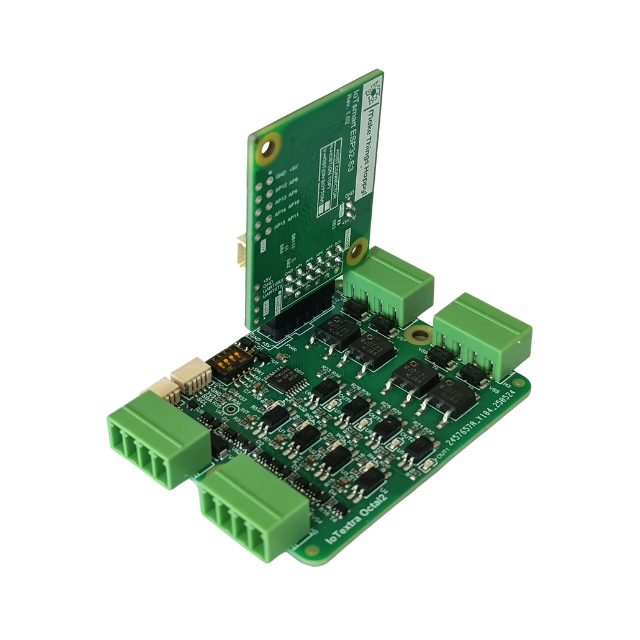 The IoTextra Octal2 features individually galvanically isolated 4 digital inputs and 4 outputs. Input voltage: 5-36VDC. Output types: open collector, NPN. Compatible with Raspberry, Arduino, Adafruit, XIAO, Teensy, Particle and other platforms. Can be used with IoTsmart or IoTbase modules. IoTsmart ESP32-S3. Open Source Hardware, Raspberry PICO, ESP32-S3, MicroPython, CircuitPython, Node-RED, Blynk, IoT, IIoT, Industry 4.0, embedded, Automation, Smart Home