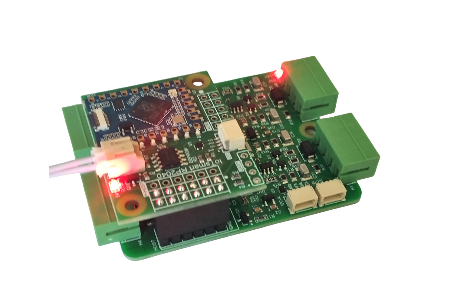 IoTsmart RP2040 - RP2040, Waveshare, Waveshare RP2040 Tiny, mezzanine, IoTextra, IoTextra Analog, ADS1115, I2C, Open Source Hardware, IoT, IIoT, Industry 4.0, embedded, Automation, Smart Home, MicroPython, CircuitPython