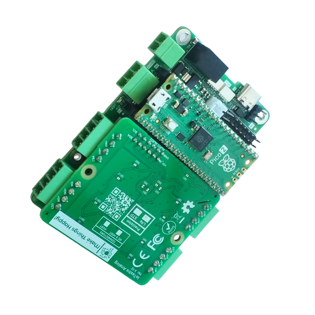 The IoTextra Analog module provides 4 differential analog input channels via two ADS1115 (16-bit ADC) on a single board. Input via GPIO or I2C (via Qwiic connectors). Compatible with Raspberry, Arduino, Adafruit, XIAO, Teensy, Particle and other platforms. Can be used with IoTsmart or IoTbase modules. Open Source Hardware, Raspberry PICO, ESP32-S3, MicroPython, CircuitPython, Tasmota, Node-RED, Blynk, IoTflow, IoT, IIoT, Industry 4.0, embedded, Automation, Smart Home