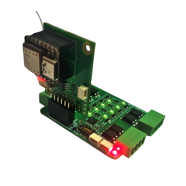The IoTextra SSR Small module features 8 SPST-NO (1 Form A) SSRs. Load voltage: 30,40,60VDC,350VAC. Current: 0.12–4A. 5000Vrms isolation. Control via GPIO or I2C. Compatible with Raspberry, Arduino, Adafruit, XIAO, Teensy, Particle and other platforms. Can be used with IoTsmart or IoTbase modules. IoTsmart XIAO, Seeed Studio. Open Source Hardware, Raspberry PICO, ESP32-S3, MicroPython, CircuitPython, Node-RED, Blynk, IoT, IIoT, Industry 4.0, embedded, Automation, Smart Home