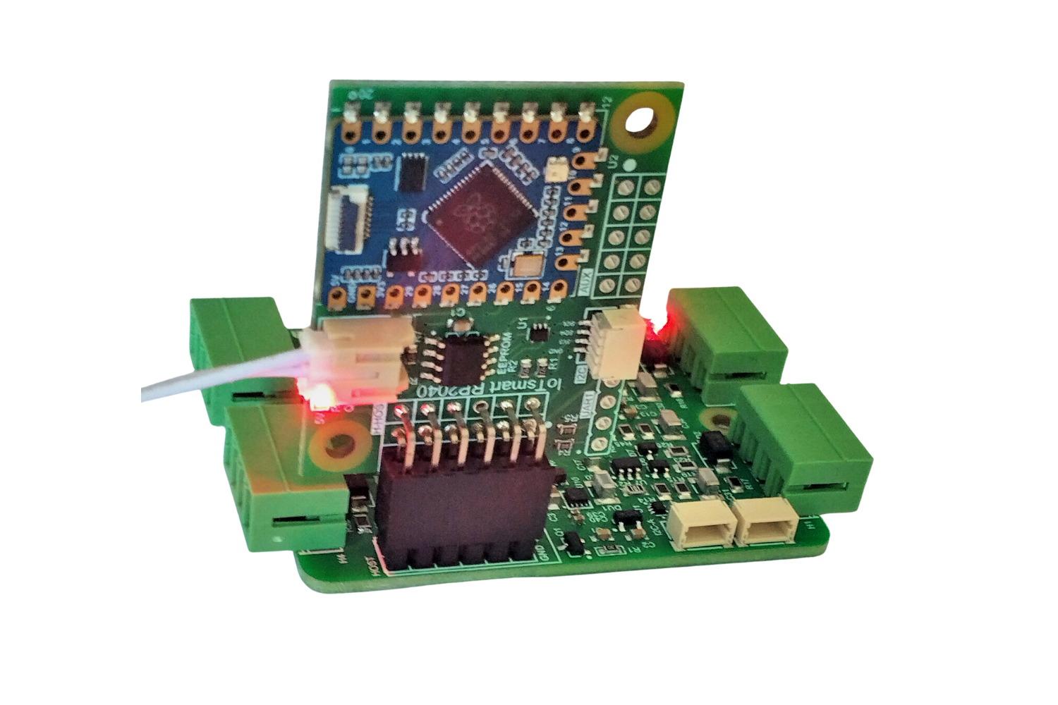 IoTsmart RP2040 - RP2040, Waveshare, Waveshare RP2040 Tiny, mezzanine, IoTextra, IoTextra Analog, ADS1115, I2C, Open Source Hardware, IoT, IIoT, Industry 4.0, embedded, Automation, Smart Home, MicroPython, CircuitPython