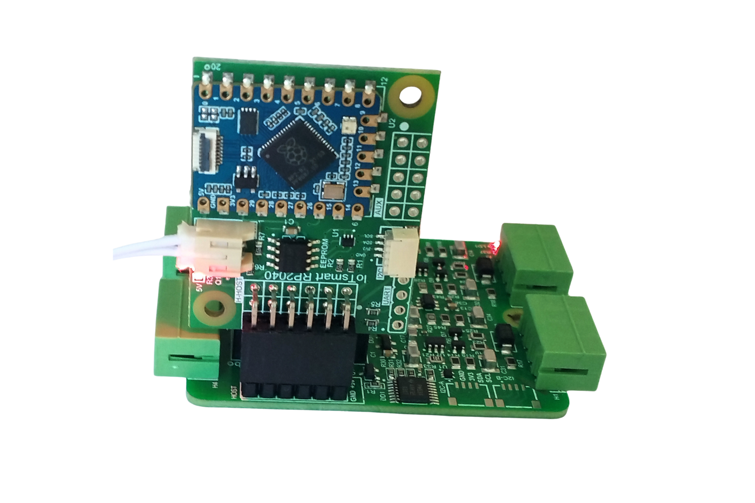 IoTsmart RP2040 - RP2040, Waveshare, Waveshare RP2040 Tiny, mezzanine, IoTextra, IoTextra Combo, ADS1115, relay, I2C, Open Source Hardware, IoT, IIoT, Industry 4.0, embedded, Automation, Smart Home, MicroPython, CircuitPython