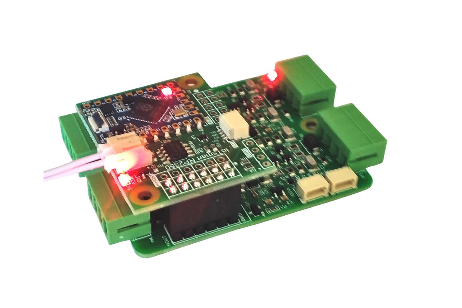 IoTsmart RP2350 - RP2350A, Waveshare, Waveshare RP2350 Tiny, mezzanine, IoTextra, IoTextra Analog, ADS1115, I2C, Open Source Hardware, IoT, IIoT, Industry 4.0, embedded, Automation, Smart Home, MicroPython, CircuitPython