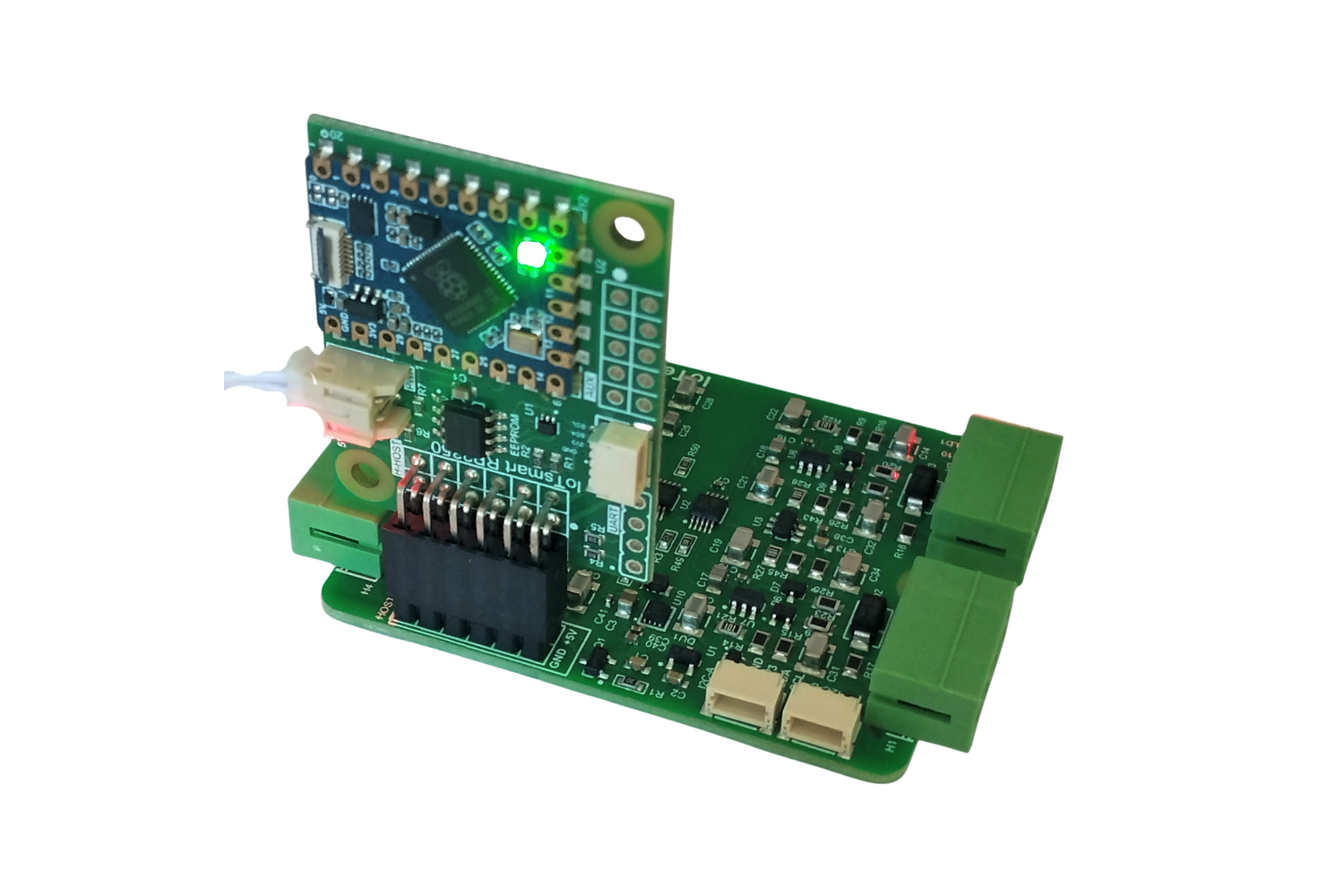 IoTsmart RP2350 - RP2350A, Waveshare, Waveshare RP2350 Tiny, mezzanine, IoTextra, IoTextra Analog, ADS1115, I2C, Open Source Hardware, IoT, IIoT, Industry 4.0, embedded, Automation, Smart Home, MicroPython, CircuitPython