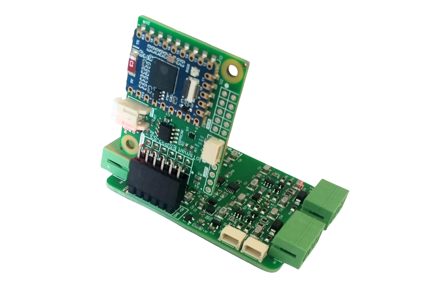 IoTsmart ESP32-S3 - ESP32-S3, Waveshare, Waveshare ESP32-S3 Mini, mezzanine, IoTextra, IoTextra Analog, ADS1115, I2C, Open Source Hardware, IoT, IIoT, Industry 4.0, embedded, Automation, Smart Home, Node-RED, Blynk, IoTflow, MicroPython, CircuitPython, Espressif, Xtensa, wireless, WiFi, Bluetooth, BLE 