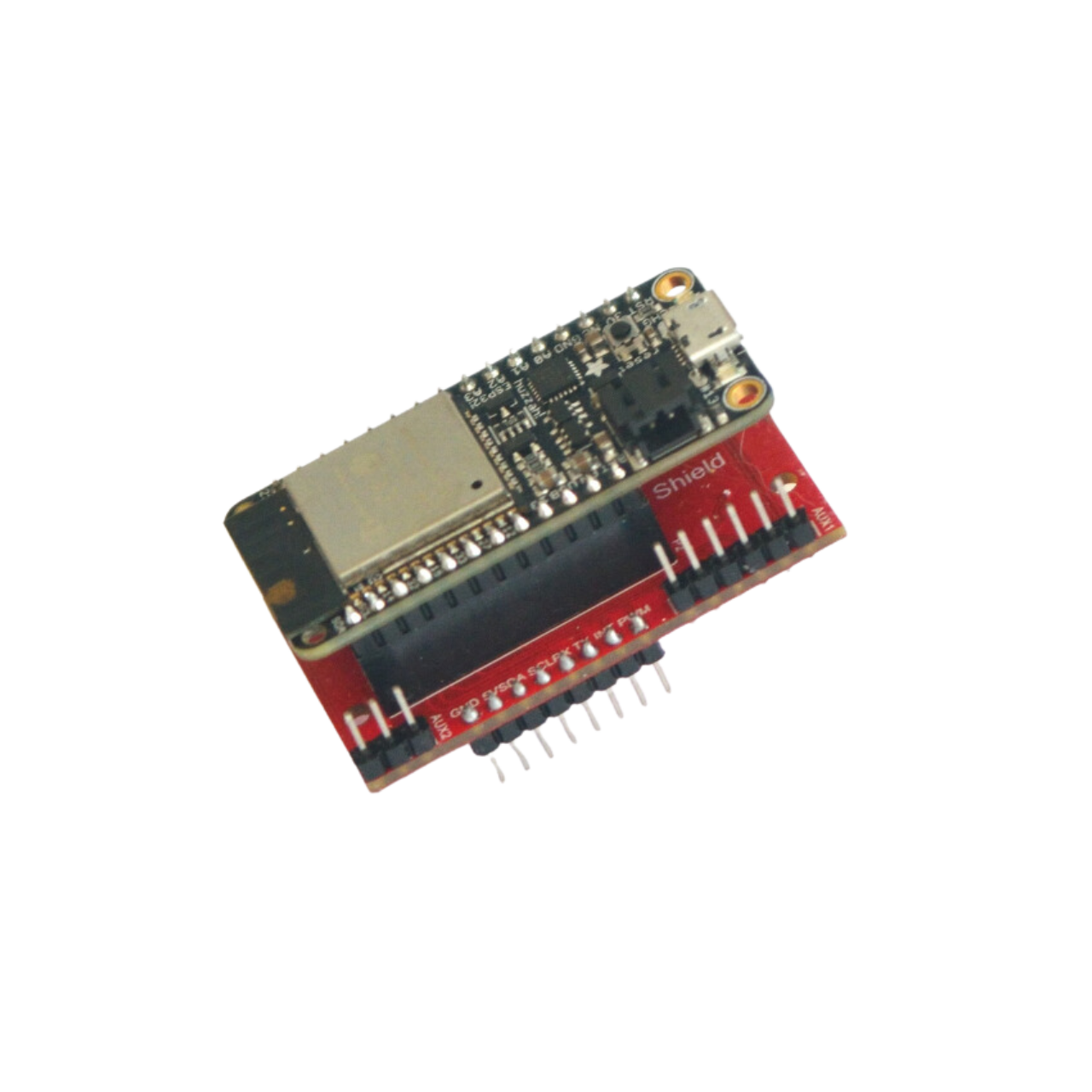 Adafruit Feather Shield - Adafruit Feather or compatible, Sparkfun, Particle, Seeed, mikroBUS,  BME280, Raspberry PICO, IoT, IIoT,embedded, Automation, Smart Home, Huzzah32