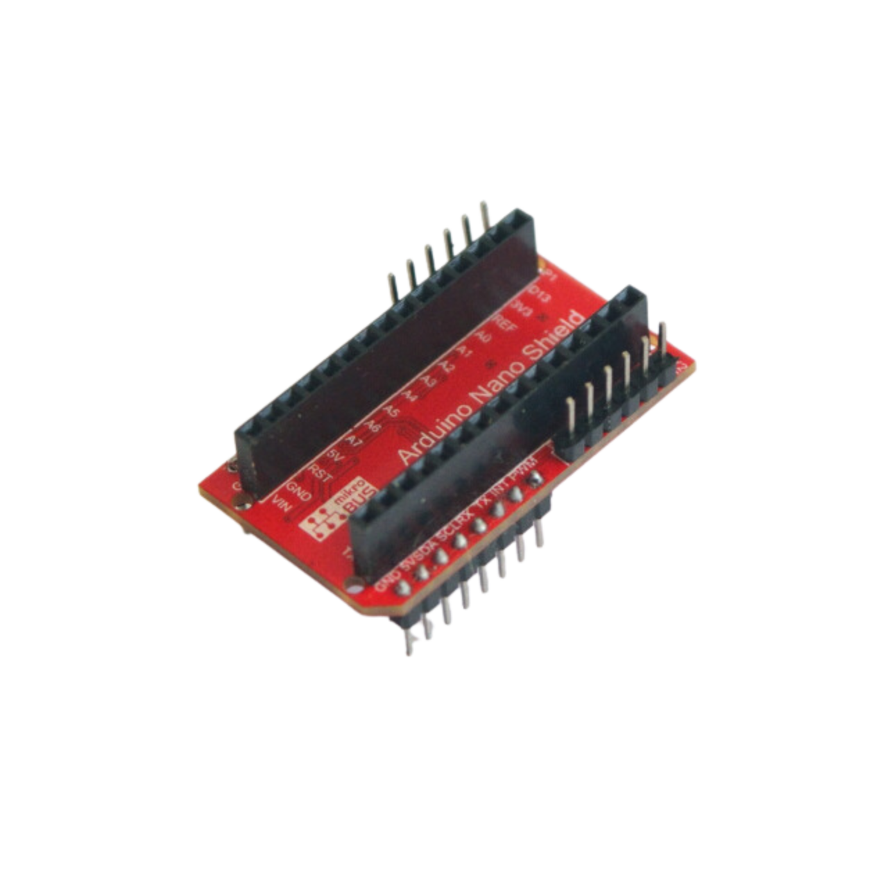 Arduino Nano Shield - Arduino Nano or compatible, STM,  Nucleo-32, Nano Matter,  Nano RP2040 Connect, Nano ESP32, Nano 33 BLE, Nano 33 IOT, mikroBUS,  BME280, u-blox, NINA-W102, Raspberry PICO, Silicon Labs, MGM240, SIoT, IIoT, embedded, Automation, Smart Home