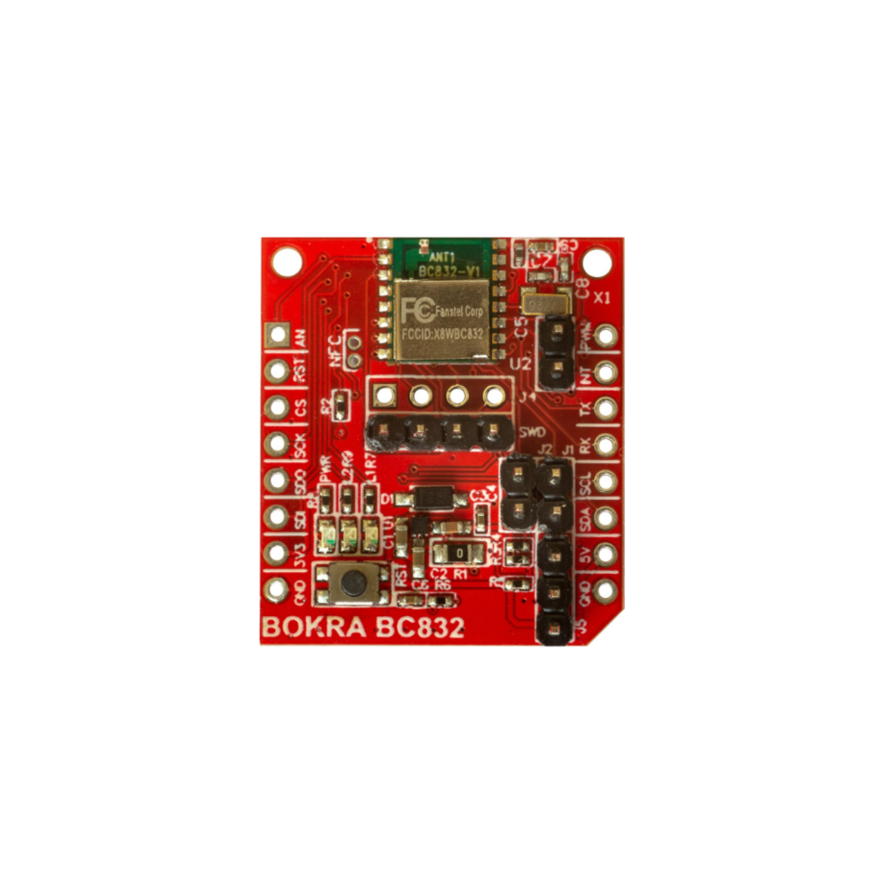 BC832 module - Fanstel compact SIP system-in-package BC832, Nordic,  nRF52832, SOM, MCU, CortexM4, WiFi, BLE, mikroBUS, IoT, IIoT,embedded, Automation, Smart Home