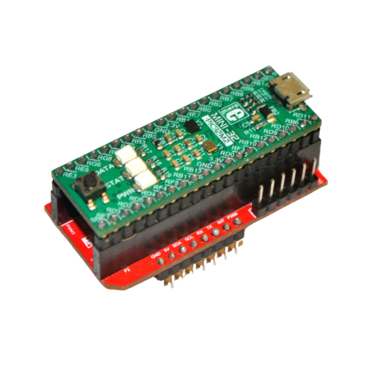MINI (DIP40) Shield - MikroElektronika, MINI-M4, MINI-M0, MINI-32, MSP432, Stellaris, LX4F230H5QR, STM32, Tiva, PIC32MZ,  Kinetis, MK64FN1M0VDC12,  mikroBUS,  BME280, IoT, IIoT, embedded, Automation, Smart Home