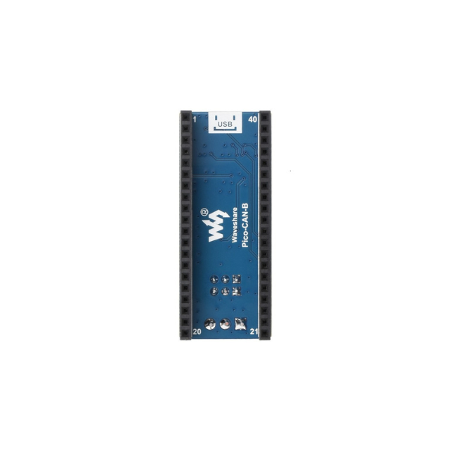 PICO-CAN-B module - Waveshare, Raspberry Pi Pico, SPI, CAN bus, MCP2515, Microchip, SIT65HVD230DR, Open Source Hardware, IoT, IIoT,embedded, Automation, Smart Home