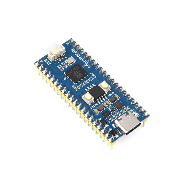 RP2040 Plus module - Waveshare RP2040, SOM, Dual-core Arm CortexM0+, MCU, 4MB/16MB (optional) of on-board Flash memory, USB, recharge header, 8 × Programmable I/O (PIO) state machines, IoT, IIoT,embedded, Automation, Smart Home