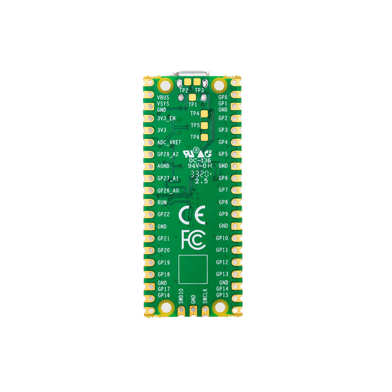 RP2040 H module - Raspberry Pi PICO, RP2040, SOM, Dual-core Arm CortexM0+, MCU, USB, 8 × Programmable I/O (PIO) state machines, IoT, IIoT,embedded, Automation, Smart Home