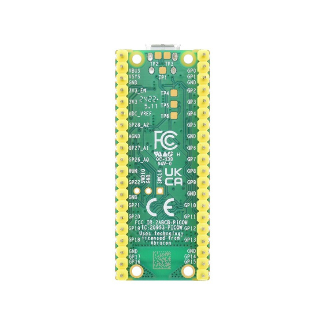 RP2040 WH module - Raspberry Pi PICO, RP2040, SOM, Dual-core Arm CortexM0+, MCU, USB, 8 × Programmable I/O (PIO) state machines, WiFi, BLE, Infineon, CYW43439, IoT, IIoT,embedded, Automation, Smart Home