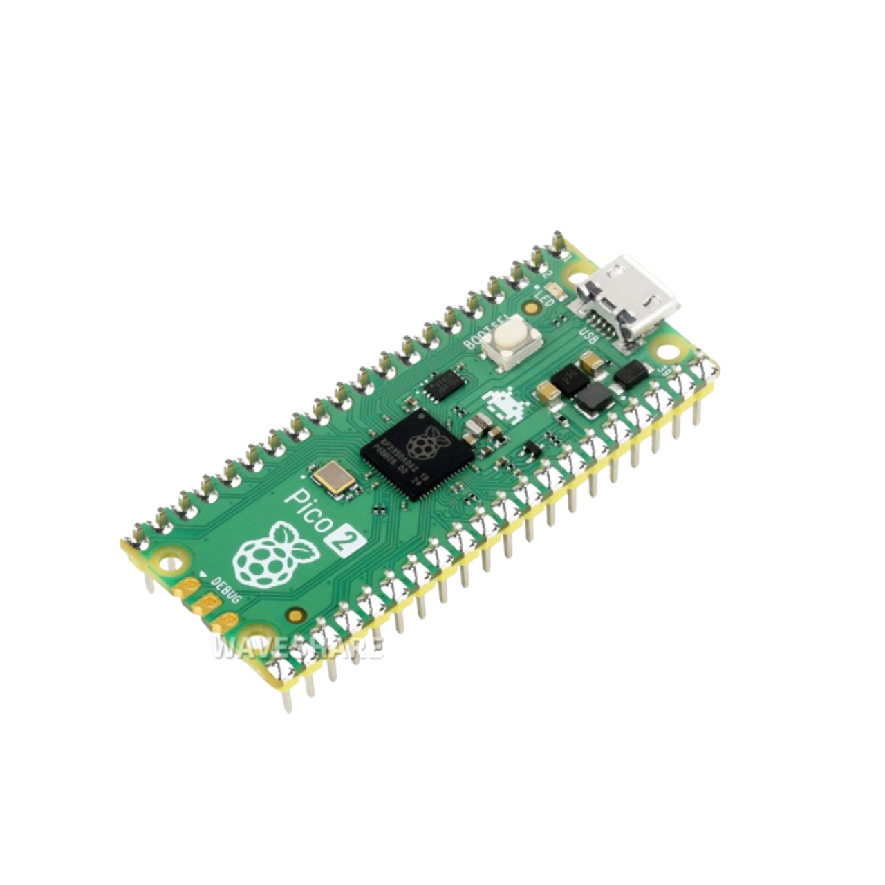RP2350 PICO2 module - Raspberry Pi PICO, RP2350, SOM, Dual-core Arm CortexM33, Dual-core Hazard3 RISC-V, MCU, USB, 12 × Programmable I/O (PIO) state machines, IoT, IIoT,embedded, Automation, Smart Home