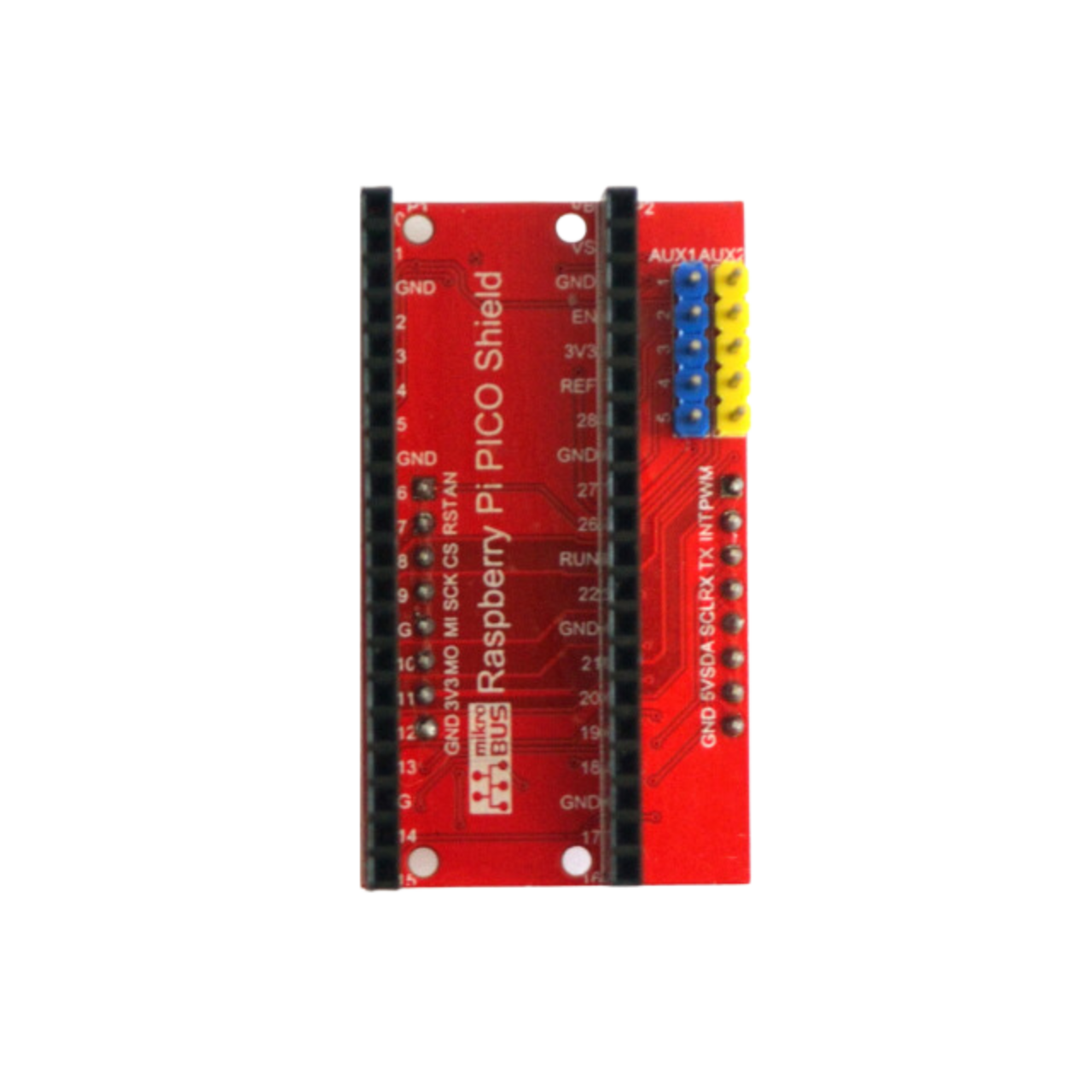 Raspberry PICO Shield -  Raspberry Pi PICO, Raspberry PICO W, Raspberry PICO 2, RP2040, RP2350, ESP32-S3, ARM, RISC-V,  CortexM0+,  CortexM33, Waveshare, Banana, Pimoroni, mikroBUS,  BME280, IoT, IIoT, embedded, Automation, Smart Home
