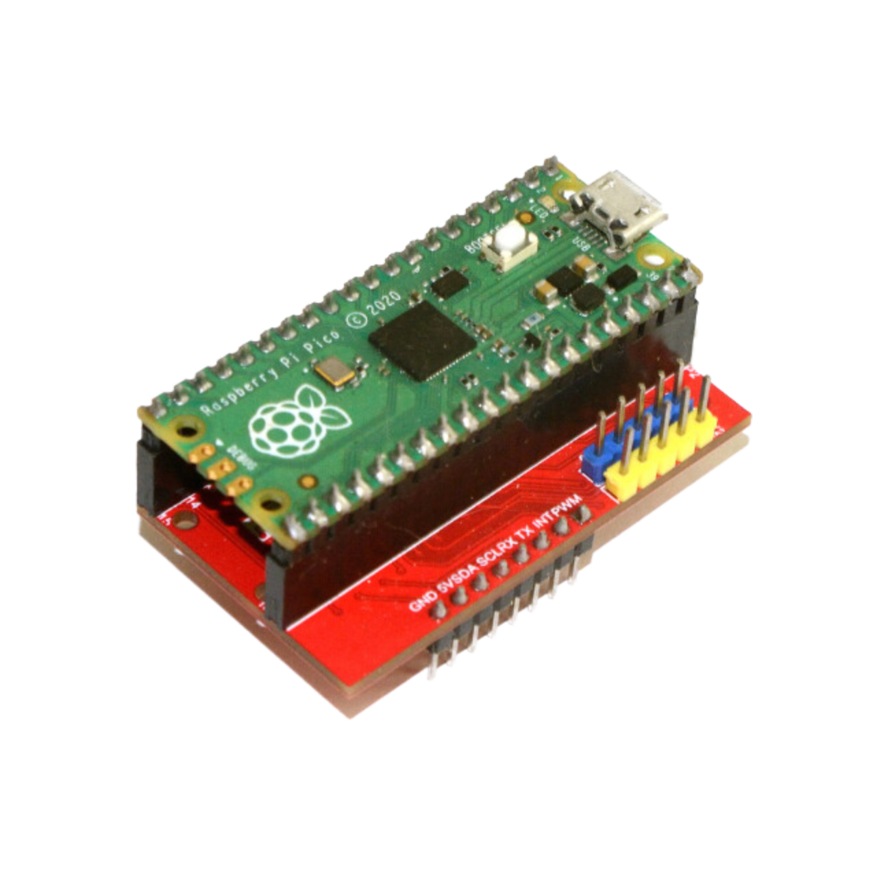 Raspberry PICO Shield -  Raspberry Pi PICO, Raspberry PICO W, Raspberry PICO 2, RP2040, RP2350, ESP32-S3, ARM, RISC-V,  CortexM0+,  CortexM33, Waveshare, Banana, Pimoroni, mikroBUS,  BME280, IoT, IIoT, embedded, Automation, Smart Home