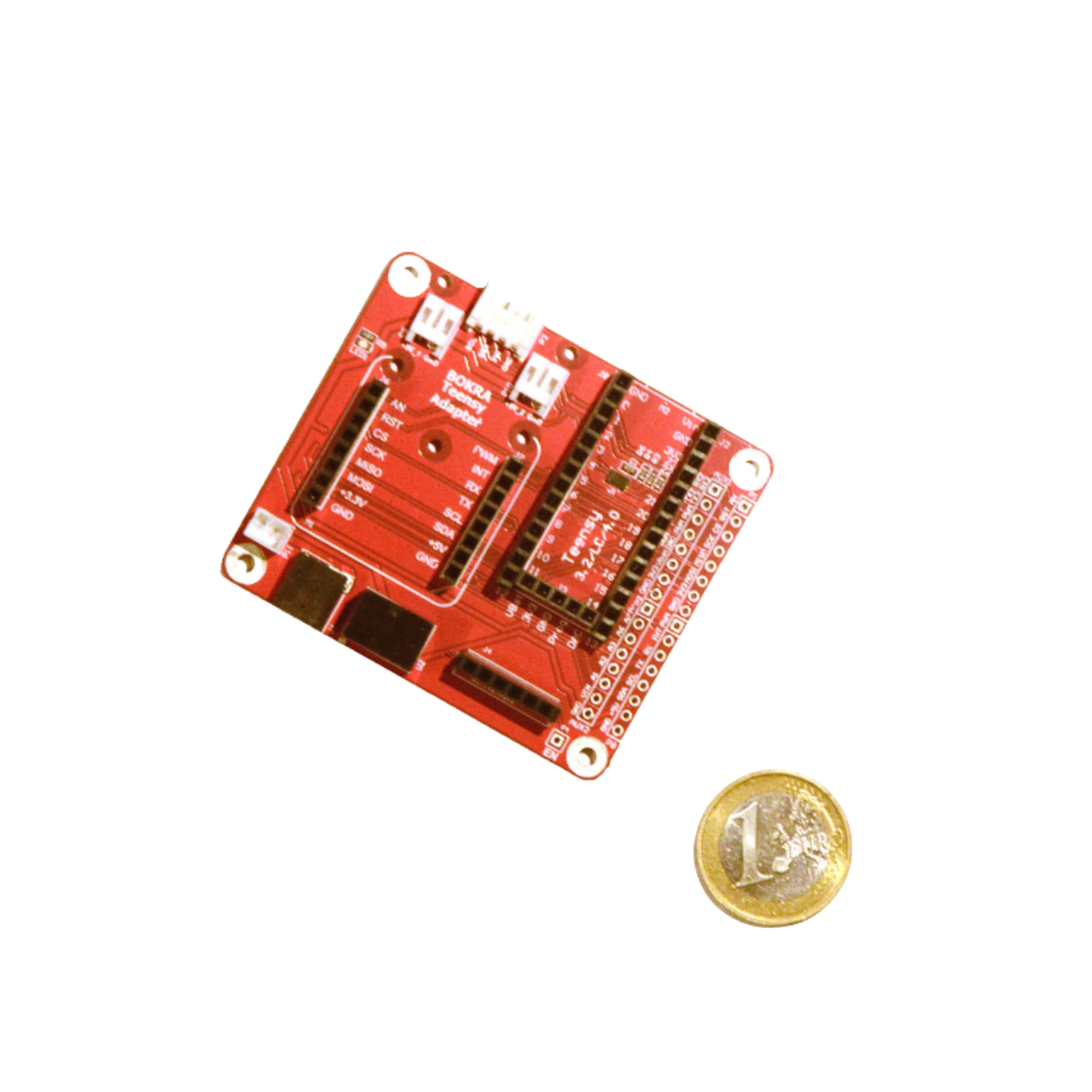 Teensy Adaptor - Teensy 4.0, Teensy 3.2, Teensy LC, Teensy 3.1, PJRC, mikroBUS, Click boards, MikroElektronika,ESP-M3, LM75B, I2C, Open Source Hardware, IoT, IIoT, Industry 4.0, embedded, Automation, Smart Home, MicroPython, CircuitPython