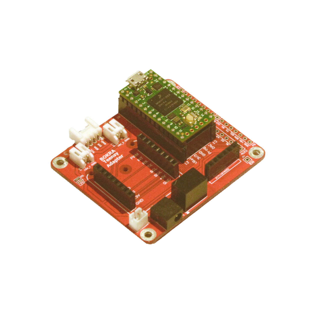 Teensy Adaptor - Teensy 4.0, Teensy 3.2, Teensy LC, Teensy 3.1, PJRC, mikroBUS, Click boards, MikroElektronika,ESP-M3, LM75B, I2C, Open Source Hardware, IoT, IIoT, Industry 4.0, embedded, Automation, Smart Home, MicroPython, CircuitPython
