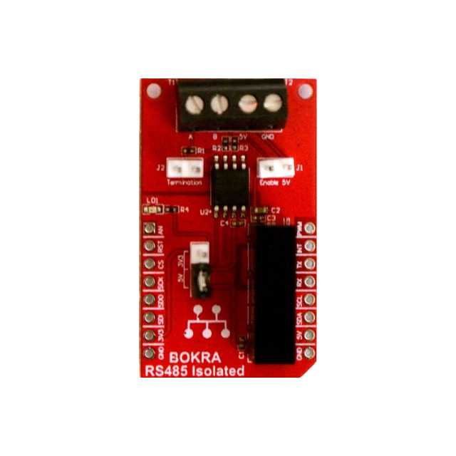 RS485 Isolated module -   MAX22028, mikroBUS, UART, RS485/422, half-duplex communication, AutoDirection, Open Source Hardware, IoT, IIoT,embedded, Automation, Smart Home